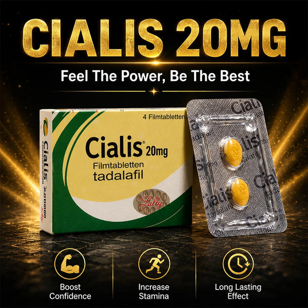 Cialis 20mg Tablets – 4 Tablets Packing | Pakistan
