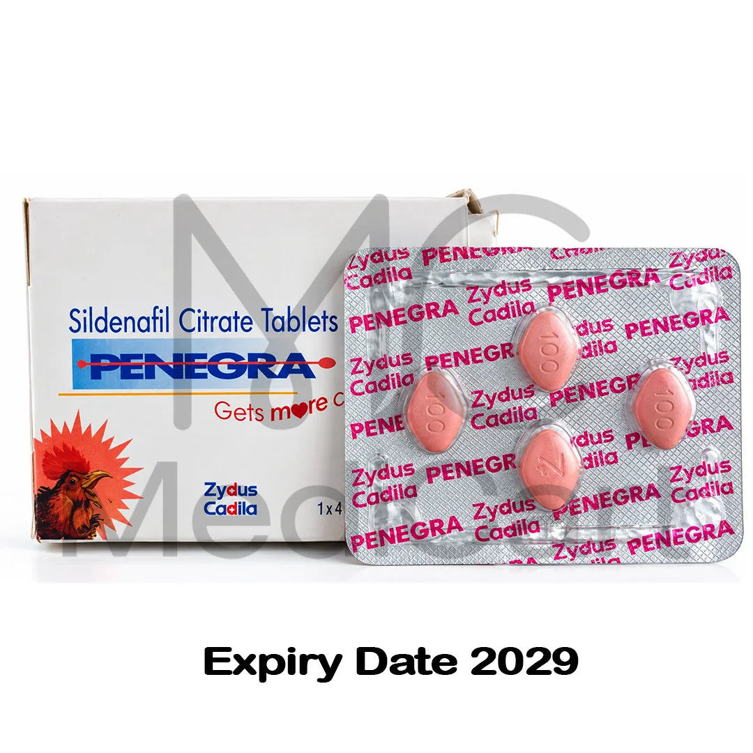 Penegra Zydus 100mg Sildenafil – 4 Tablets | Indian Generic