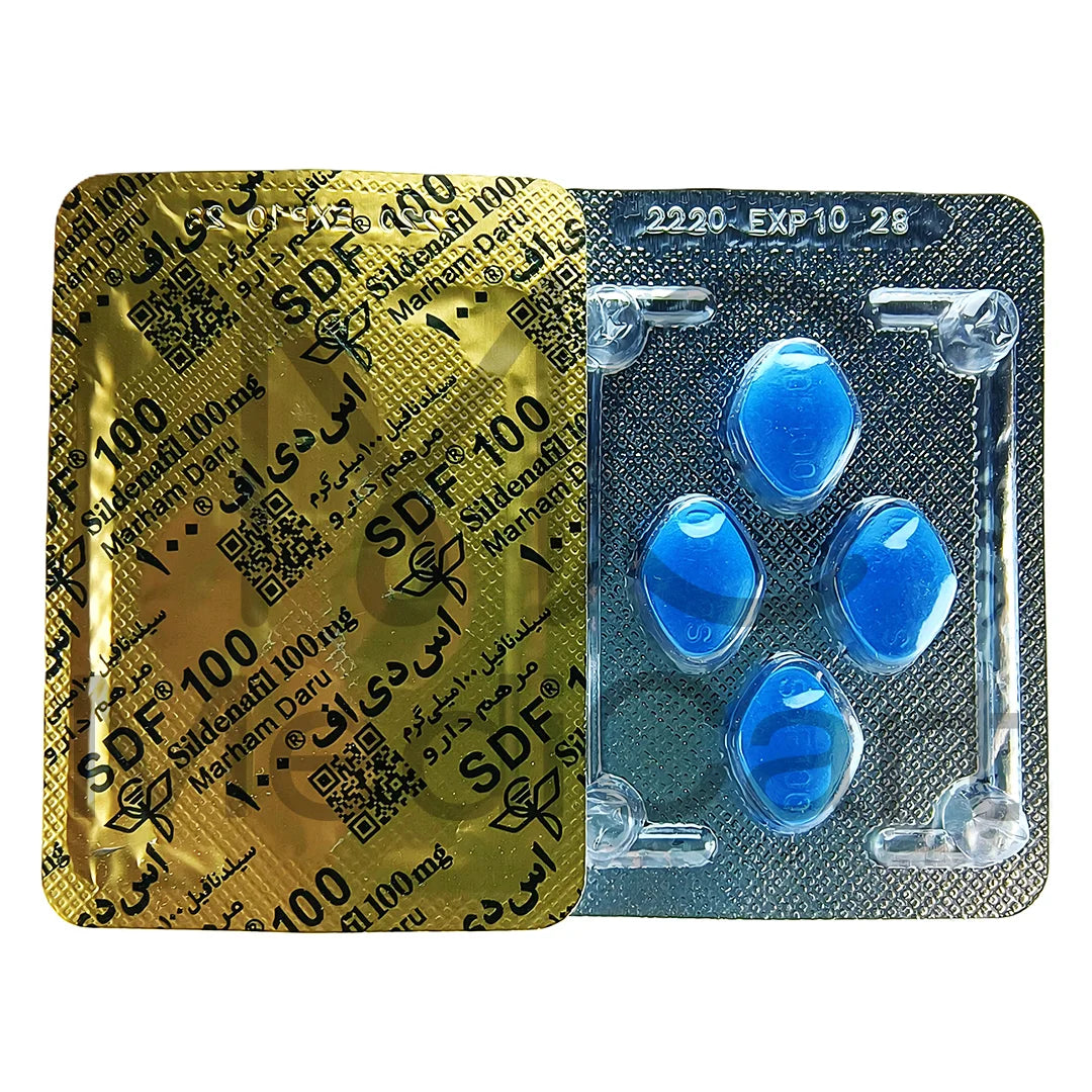 SDF 100mg Sildenafil Tablets by Marham Daru – 8 Tablets