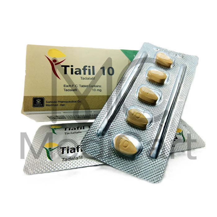Tiafil 10mg Tadalafil Tablets by Samisaz – 10 Tablets