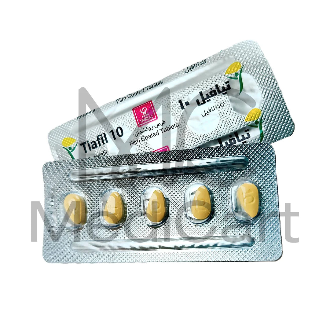 Tiafil 10mg Tadalafil Tablets by Samisaz – 10 Tablets