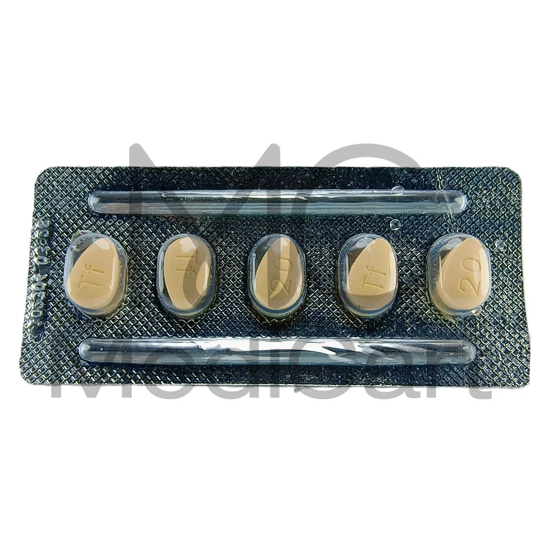 Tiafil 20mg Tadalafil Tablets by Samisaz – 10 Tablets